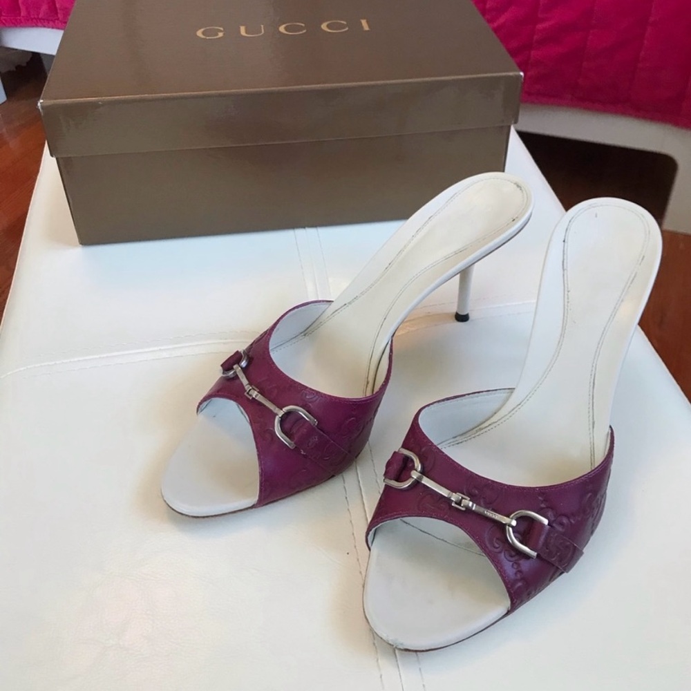 Gucci Guccissima Horsebit Sandals EU 39/ US 8